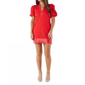 NEW EMILY MCCARTHY women's hampton mini dress in high risk red
